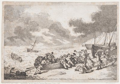 Afgang fra Brighthelmstone til Diepp[e] af Thomas Rowlandson