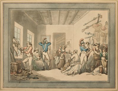 English Barracks, 1788dani af Thomas Rowlandson