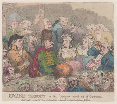 English Curiosity eller The Foreigner Stared Out of Countenance, 1. januar 1794., 1. januar 1794. af Thomas Rowlandson