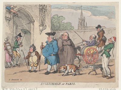 Englænder i Paris, 1807, 1807. af Thomas Rowlandson
