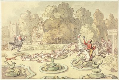 Rasende præst af Thomas Rowlandson