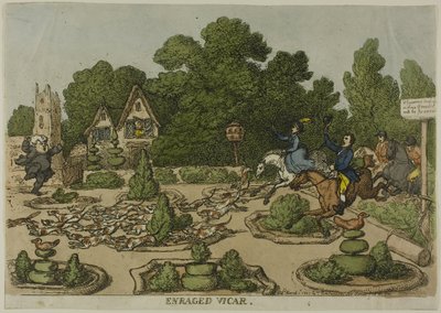 Enraged Vicar, fra Miseries of Human Life af Thomas Rowlandson