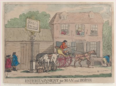 Underholdning for mand og hest, 25. oktober 1788., 25. oktober 1788. af Thomas Rowlandson