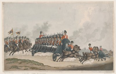 Ekspedition eller militærflyvning af Thomas Rowlandson