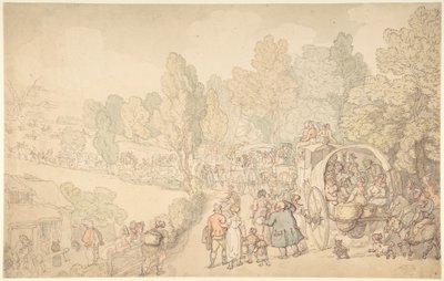 Fairlop Fair, Essex af Thomas Rowlandson