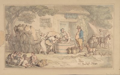 Landbrugsscene, 1780-1827. af Thomas Rowlandson