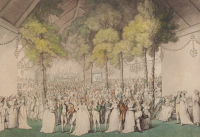 Fest i Boodles Club, Ranelagh, til ære for George III af Thomas Rowlandson
