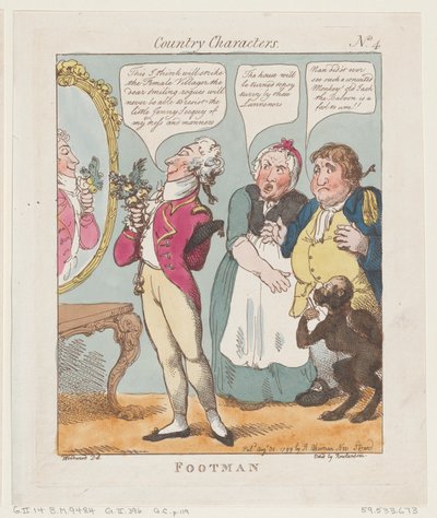 Footman, 30. august 1799., 30. august 1799. af Thomas Rowlandson