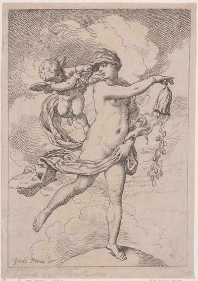 Fortuna med en pung, 1795-99., 1795-99. af Thomas Rowlandson