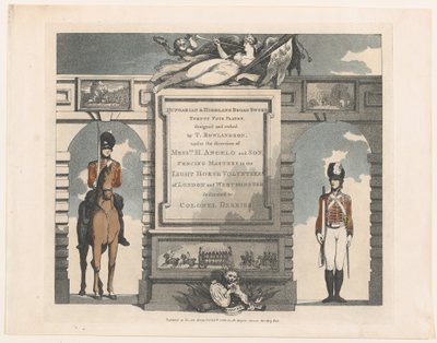 Forward, Ungarsk og Highland Broadsword, 12. februar 1799. af Thomas Rowlandson