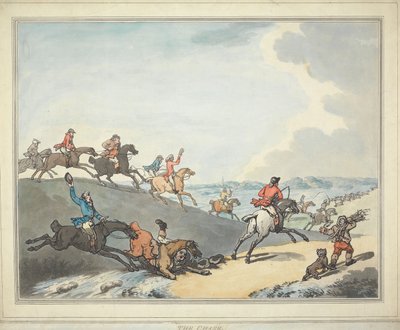 Rævejagt [sæt med seks]:   2. Jagten af Thomas Rowlandson