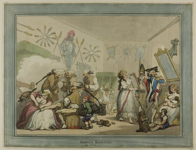 Franske kaserner af Thomas Rowlandson