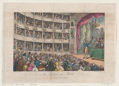 Frontispice, fra A Lecture on Heads af George Alexander Stevens, april 1808., april 1808. af Thomas Rowlandson