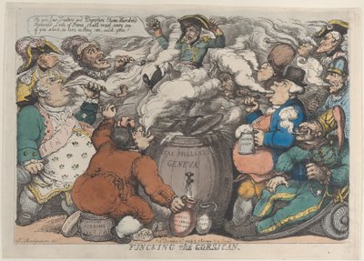 Funcking the Corsican, 6. december 1813., 6. december 1813. af Thomas Rowlandson