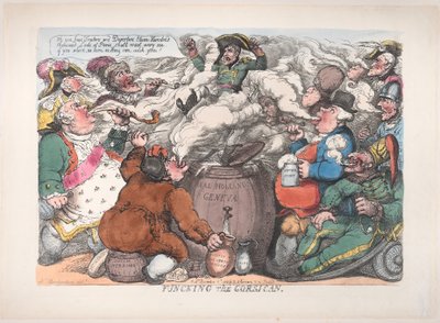Funcking the Corsican, 6. december 1813., 6. december 1813. af Thomas Rowlandson