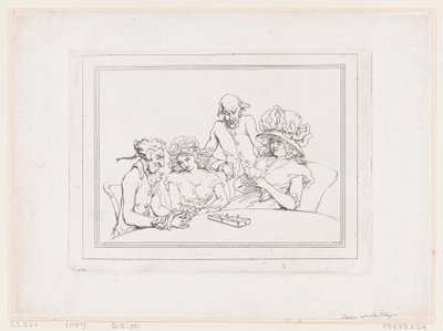 Cribbage-spil af Thomas Rowlandson