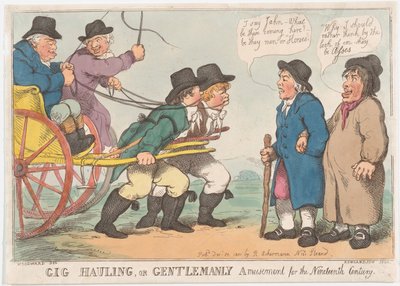 Gig Hauling, eller Gentlemanly Amusement for the Nineteenth Century, 3. april 1801., 3. april 1801. af Thomas Rowlandson