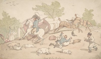 Går til Ivy Bridge, 1780-1827. af Thomas Rowlandson