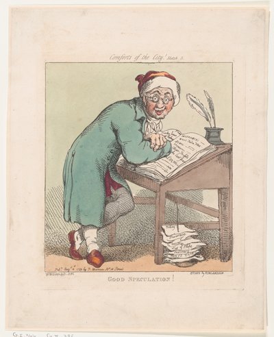 God spekulation!, 10. august 1799., 10. august 1799. af Thomas Rowlandson