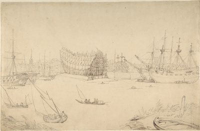 Havnescene af Thomas Rowlandson
