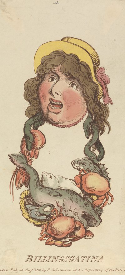 Overskrifter: Billingsgatina af Thomas Rowlandson