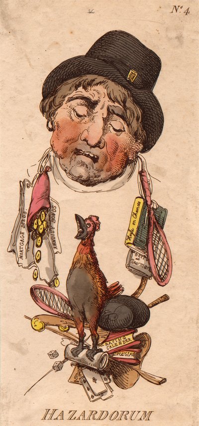 Overskrifter: Hazardorum af Thomas Rowlandson