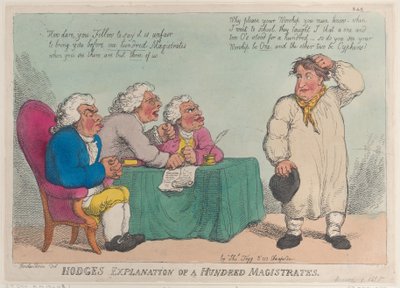 Hodges Forklaring af hundrede Magistrater, 1. marts 1815., 1. marts 1815. af Thomas Rowlandson