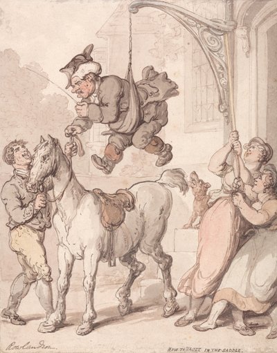 Sådan laver man et spring i sadlen af Thomas Rowlandson