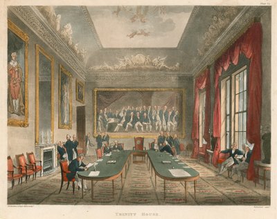 Interiør af Trinity House af Thomas Rowlandson