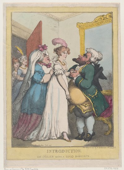 Introduktion eller Moses med en god handel, 23. juli 1806., 23. juli 1806. af Thomas Rowlandson