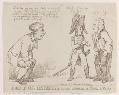 John Bull lytter til stridighederne om statsanliggender, 1. maj 1803., 1. maj 1803. af Thomas Rowlandson