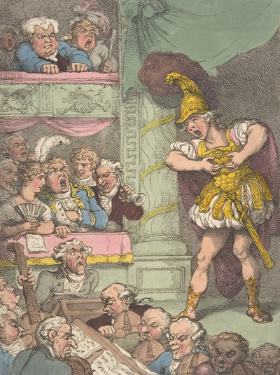 John Bull ved den italienske opera, 2. oktober 1811., 2. oktober 1811. af Thomas Rowlandson