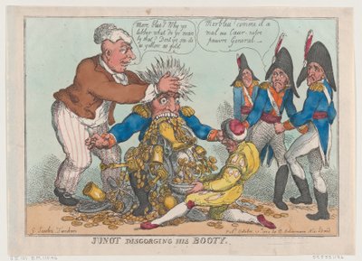 Junot disgorging His Booty, 17. oktober 1808., 17. oktober 1808. af Thomas Rowlandson