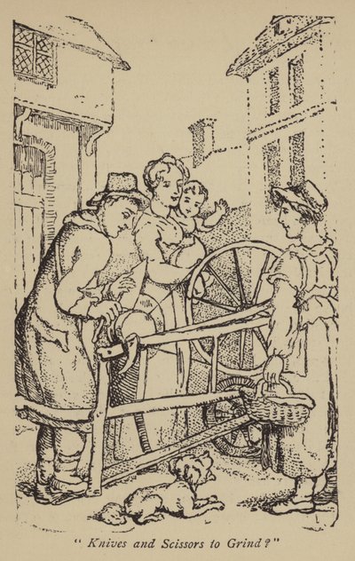 Knive og sakse til at slibe? af Thomas Rowlandson