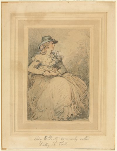 Lady Elliot, ofte kaldet Dolly den høje af Thomas Rowlandson