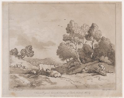 Landskab med figurer, der binder et bundt af træ, 21. maj 1789., 21. maj 1789. af Thomas Rowlandson