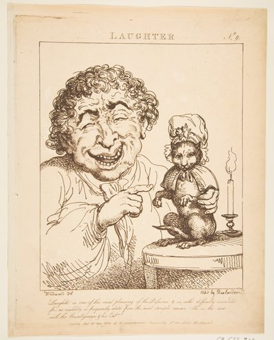 Latter Le Brun Travested, eller Caricatures of the Passions, 21. januar 1800. af Thomas Rowlandson