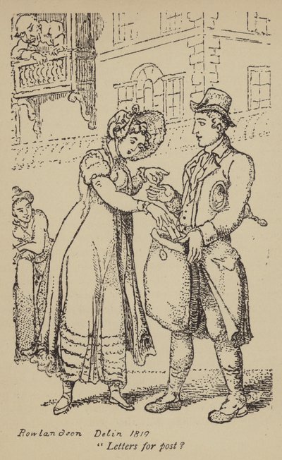 Breve til post? af Thomas Rowlandson