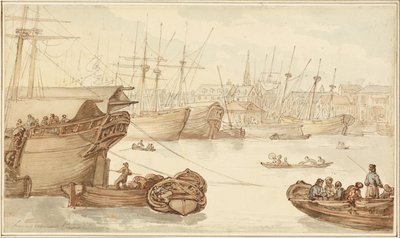 Limehouse Reach af Thomas Rowlandson