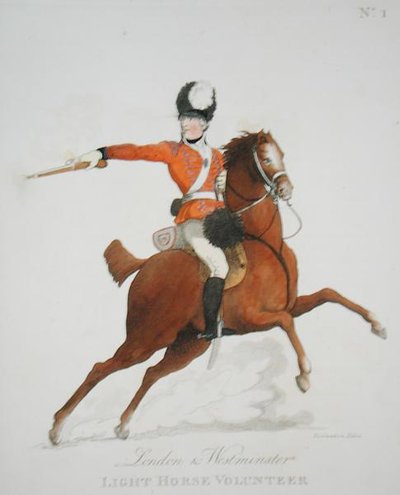 London and Westminster Light Horse Volunteer, plade 1 fra 