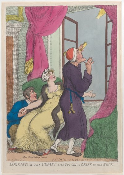 Ser på kometen til du får et knæk i nakken, 20. september 1811., 20. september 1811. af Thomas Rowlandson