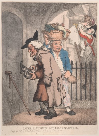 Love Laughs at Locksmiths, 20. august 1811., 20. august 1811. af Thomas Rowlandson