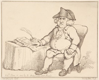 Man at Table af Thomas Rowlandson