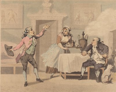 Bestyrer og Spouter, 1784. af Thomas Rowlandson