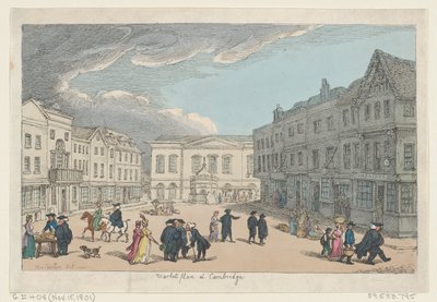 Market Place i Cambridge, 15. november 1801., 15. november 1801. af Thomas Rowlandson
