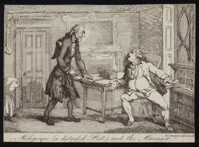 Melopoyn en nødstedt digter og Bestyreren af Thomas Rowlandson
