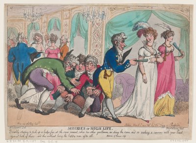 Miseries of High Life, 1. marts 1808., 1. marts 1808. af Thomas Rowlandson