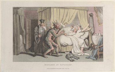 Fejl ved Cavaillon, fra Journal of Sentimental Travels in the Southern Pro..., 1. januar 1822. af Thomas Rowlandson