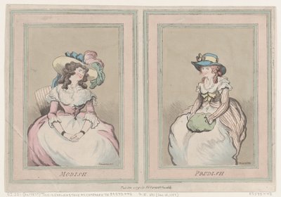 Modish and Prudish, 1. december 1791., 1. december 1791. af Thomas Rowlandson