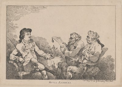 Pengeudlånere, 8. november 1784., 8. november 1784. af Thomas Rowlandson